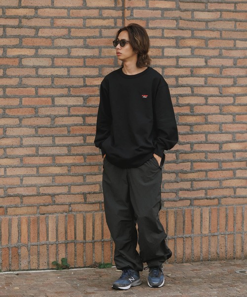 NANGA（ナンガ）の「NANGA/ナンガ ECO HYBRID MINI BOX LOGO EMBROIDERY SWEATSHIRT スウェット（スウェット・メンズ・ベージュ/オレンジ/グレー/ブラック・S/M/L/XL）」の13枚目の写真