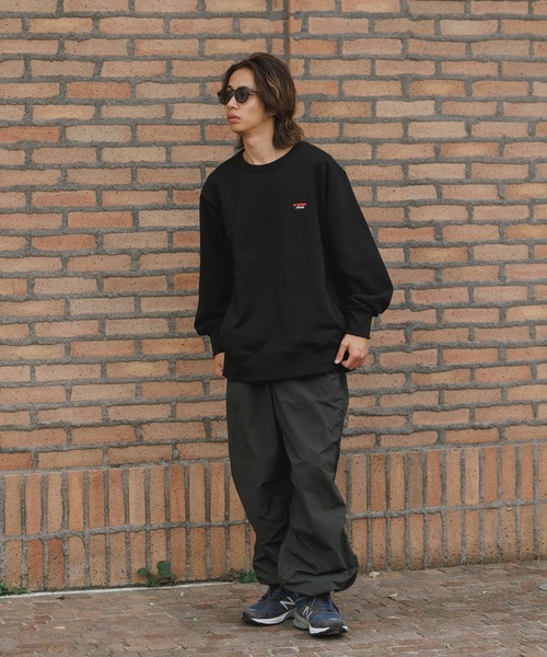 NANGA（ナンガ）の「NANGA/ナンガ ECO HYBRID MINI BOX LOGO EMBROIDERY SWEATSHIRT スウェット（スウェット・メンズ・ベージュ/オレンジ/グレー/ブラック・S/M/L/XL）」の11枚目の写真