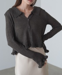 Bab（バブ）の「フリルニットカーディガン（カーディガン/ボレロ）」