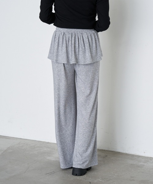 RAY CASSIN(レイカズン)の「カットレイヤードパンツ(その他パンツ・レディース・チャコールグレー/グレー/ブラウン・FREE)」の11枚目の写真