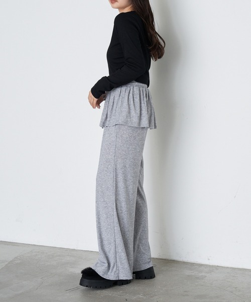 RAY CASSIN(レイカズン)の「カットレイヤードパンツ(その他パンツ・レディース・チャコールグレー/グレー/ブラウン・FREE)」の13枚目の写真