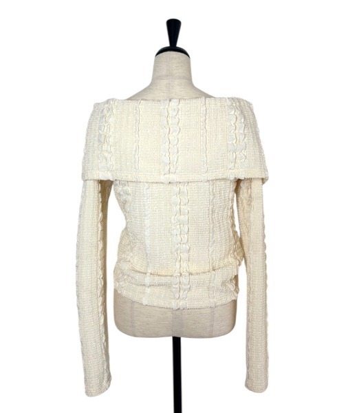 セール】drawstring ribbon off-shoulder top（ニット/セーター