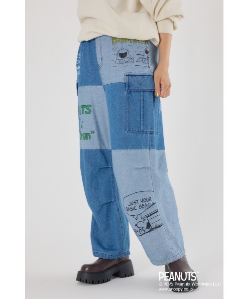 RODEO CROWNS WIDE BOWL(ロデオクラウンズワイドボウル)の「(PEANUTS) カスタムカーゴパンツ(カーゴパンツ・レディース・カーキ/オフホワイト/ブルー・SMALL/MEDIUM)」の15枚目の写真