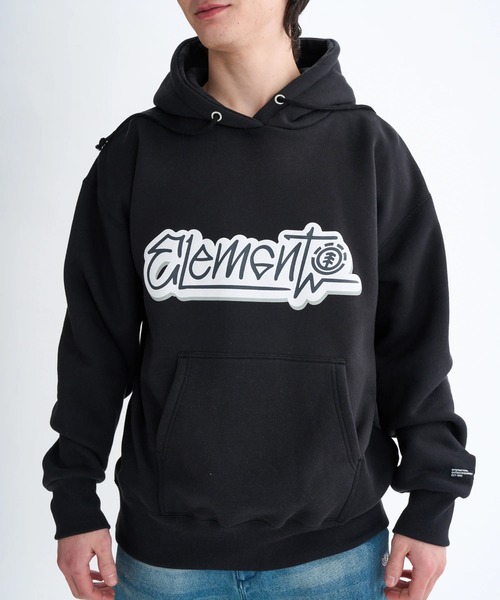 ELEMENT（エレメント）の「ELEMENT メンズ TAG2 HOOD パーカー 【2025年秋冬モデル】/エレメント裏起毛フロントロゴプリントプルオーバーパーカー・フーディー（パーカー・メンズ・ブラック系その他/ブラック/ホワイト系その他・X-LARGE/LARGE/MEDIUM）」の15枚目の写真
