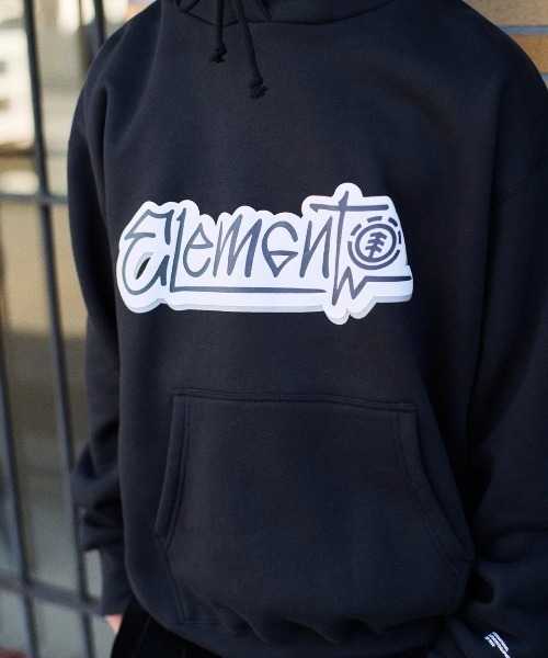 ELEMENT（エレメント）の「ELEMENT メンズ TAG2 HOOD パーカー 【2025年秋冬モデル】/エレメント裏起毛フロントロゴプリントプルオーバーパーカー・フーディー（パーカー・メンズ・ブラック系その他/ブラック/ホワイト系その他・X-LARGE/LARGE/MEDIUM）」の21枚目の写真