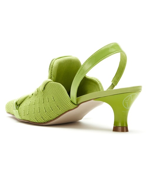 セール】【MAISON MAVERICK PRESENTS】Knit Lace-Up Sneaker Heels