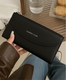 Burner（バーナー）の「【OKUOKU　0909】ワンポイント レザー調 長財布 oku-wallet-23-17【RBTS】（財布）」