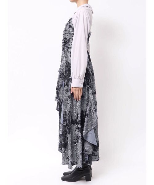 MERCURYDUO(マーキュリーデュオ)の「シャツドッキングコルセットアシメヘムワンピース(ワンピース・レディース・カーキ/チャコールグレー・SMALL/MEDIUM)」の5枚目の写真