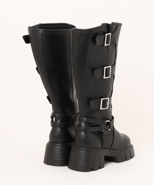 apres jour mignon（アプレジュールミニョン）の「ベルト付きブーツ（ブーツ・レディース・ブラウン系その他/ブラック・SMALL/LARGE/X-LARGE/MEDIUM）」の4枚目の写真