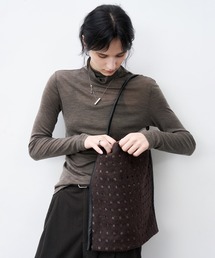 【tageechita】カットアウトレイヤード軽量ワンショルダートートバッグ