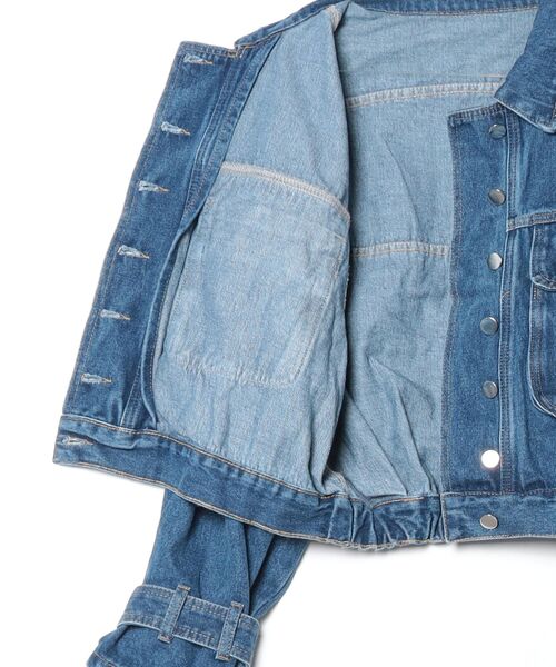 FREE STYLISTS(フリー スタイリスト)の「YUGA_YGMC Volume sleeve denim jacket(その他アウター・レディース・ブルー/インディゴブルー・FREE)」の19枚目の写真