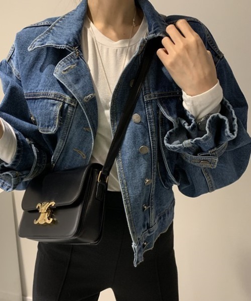 FREE STYLISTS(フリー スタイリスト)の「YUGA_YGMC Volume sleeve denim jacket(その他アウター・レディース・ブルー/インディゴブルー・FREE)」の8枚目の写真