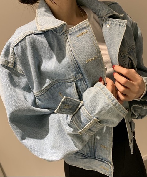 FREE STYLISTS(フリー スタイリスト)の「YUGA_YGMC Volume sleeve denim jacket(その他アウター・レディース・ブルー/インディゴブルー・FREE)」の11枚目の写真