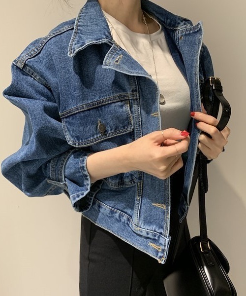 FREE STYLISTS(フリー スタイリスト)の「YUGA_YGMC Volume sleeve denim jacket(その他アウター・レディース・ブルー/インディゴブルー・FREE)」の6枚目の写真