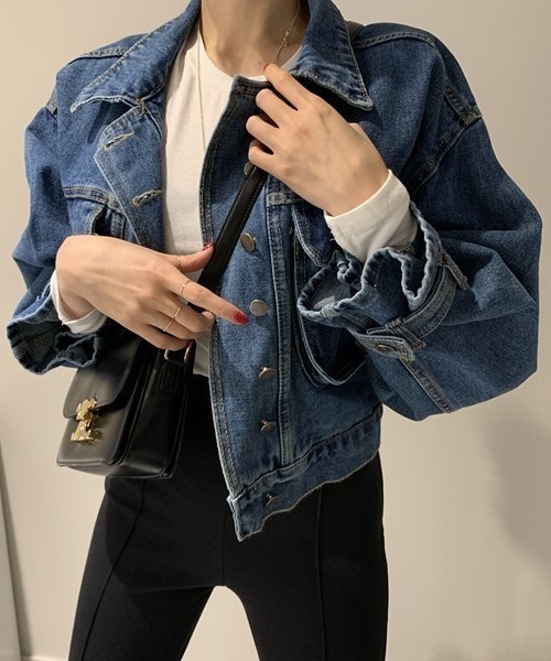 FREE STYLISTS(フリー スタイリスト)の「YUGA_YGMC Volume sleeve denim jacket(その他アウター・レディース・ブルー/インディゴブルー・FREE)」の10枚目の写真