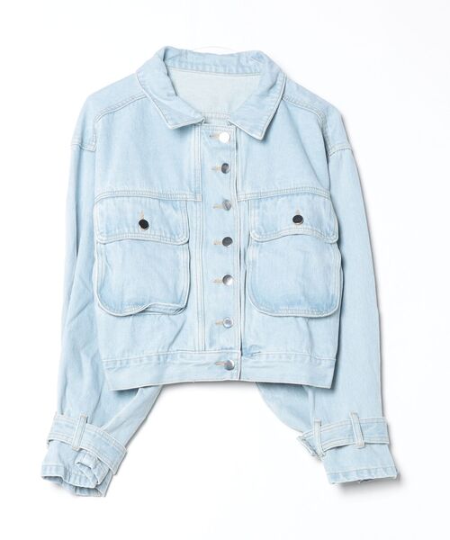 FREE STYLISTS(フリー スタイリスト)の「YUGA_YGMC Volume sleeve denim jacket(その他アウター・レディース・ブルー/インディゴブルー・FREE)」の20枚目の写真