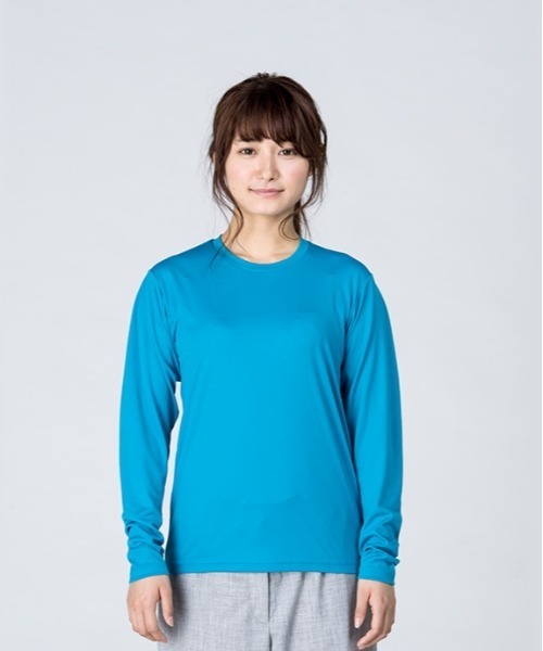 BACKYARD FAMILY（バックヤードファミリー）の「3.5オンス インターロック ドライ長袖Tシャツ（Tシャツ/カットソー・メンズ・ブラック/ピンク系その他/ネイビー/ホワイト/ダークグレー/ブラック系その他/インディゴブルー・S/M/L/LL）」の15枚目の写真