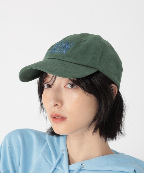 studio CLIP（スタディオクリップ）の「【daily CLIP】刺繍ツイルカラーCAP（キャップ・レディース・ブラウン/グリーン/レッド・FREE）」の2枚目の写真