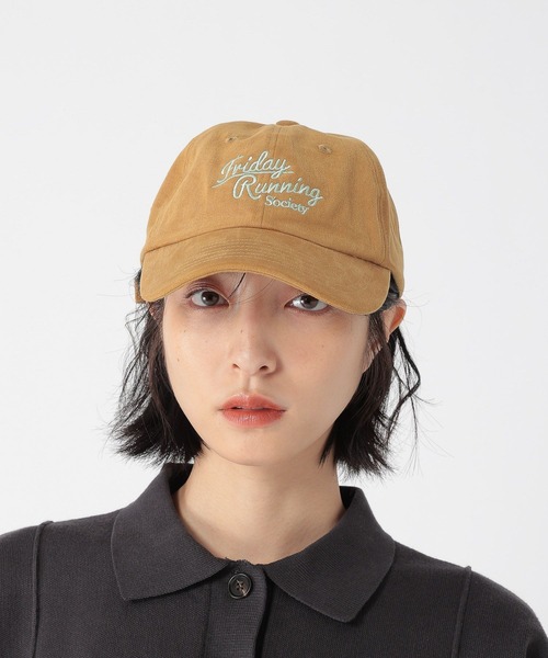 studio CLIP（スタディオクリップ）の「【daily CLIP】刺繍ツイルカラーCAP（キャップ・レディース・ブラウン/グリーン/レッド・FREE）」の5枚目の写真