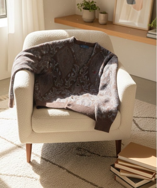 BEVERLY HILLS POLO CLUB（ビバリーヒルズポロクラブ）の「【BEVERLY HILLS POLO CLUB/ビバリーヒルズポロクラブ】モヘヤタッチニット総柄Ｖネックカーディガン（ニット/セーター・レディース・その他/その他1/その他2/その他3/その他5/その他6/その他7/その他4・MEDIUM/LARGE）」の7枚目の写真