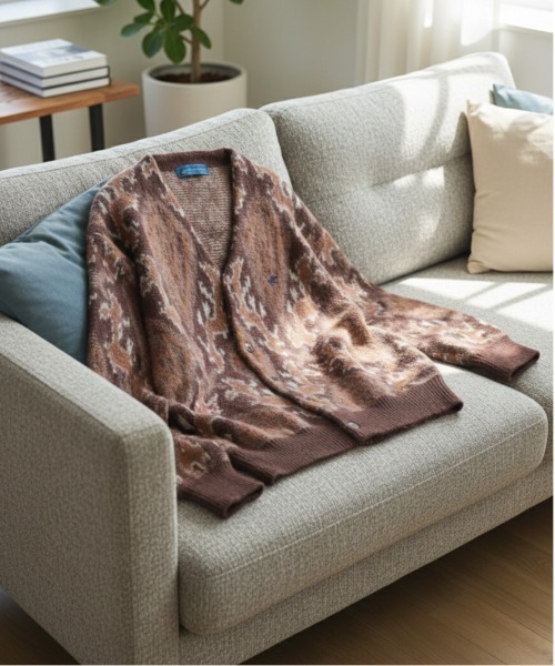 BEVERLY HILLS POLO CLUB（ビバリーヒルズポロクラブ）の「【BEVERLY HILLS POLO CLUB/ビバリーヒルズポロクラブ】モヘヤタッチニット総柄Ｖネックカーディガン（ニット/セーター・レディース・その他/その他1/その他2/その他3/その他5/その他6/その他7/その他4・MEDIUM/LARGE）」の8枚目の写真