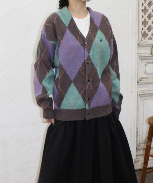 BEVERLY HILLS POLO CLUB（ビバリーヒルズポロクラブ）の「【BEVERLY HILLS POLO CLUB/ビバリーヒルズポロクラブ】モヘヤタッチニット総柄Ｖネックカーディガン（ニット/セーター・レディース・その他/その他1/その他2/その他3/その他5/その他6/その他7/その他4・MEDIUM/LARGE）」の18枚目の写真