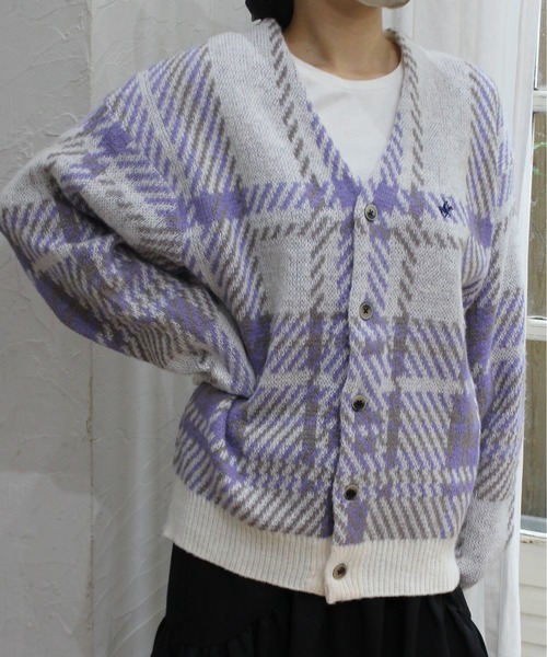 BEVERLY HILLS POLO CLUB（ビバリーヒルズポロクラブ）の「【BEVERLY HILLS POLO CLUB/ビバリーヒルズポロクラブ】モヘヤタッチニット総柄Ｖネックカーディガン（ニット/セーター・レディース・その他/その他1/その他2/その他3/その他5/その他6/その他7/その他4・MEDIUM/LARGE）」の21枚目の写真