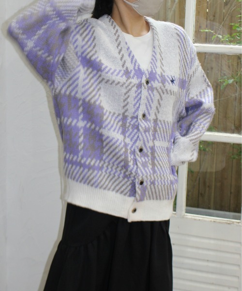 BEVERLY HILLS POLO CLUB（ビバリーヒルズポロクラブ）の「【BEVERLY HILLS POLO CLUB/ビバリーヒルズポロクラブ】モヘヤタッチニット総柄Ｖネックカーディガン（ニット/セーター・レディース・その他/その他1/その他2/その他3/その他5/その他6/その他7/その他4・MEDIUM/LARGE）」の22枚目の写真