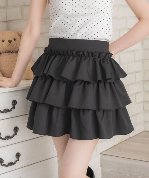 ems excite（エムズエキサイト）の「3段ミニSK（スカート・レディース・オフホワイト/ベージュ/ブラック・FREE）」の19枚目の写真