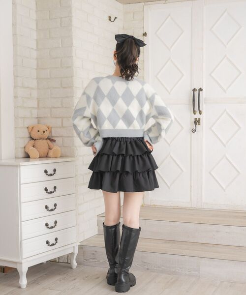 ems excite（エムズエキサイト）の「3段ミニSK（スカート・レディース・オフホワイト/ベージュ/ブラック・FREE）」の22枚目の写真