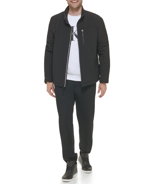Calvin Klein(カルバン・クライン)の「【 Calvin Klein / カルバン クライン 】SHERPA LINED SOFT SHELL JACKET / シェルパ ラインド ソフト シェル ジャケット(ブルゾン・メンズ・ブラック/ネイビー/ダークグレー・MEDIUM/X-LARGE/LARGE)」の8枚目の写真