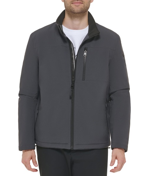Calvin Klein(カルバン・クライン)の「【 Calvin Klein / カルバン クライン 】SHERPA LINED SOFT SHELL JACKET / シェルパ ラインド ソフト シェル ジャケット(ブルゾン・メンズ・ブラック/ネイビー/ダークグレー・MEDIUM/X-LARGE/LARGE)」の9枚目の写真