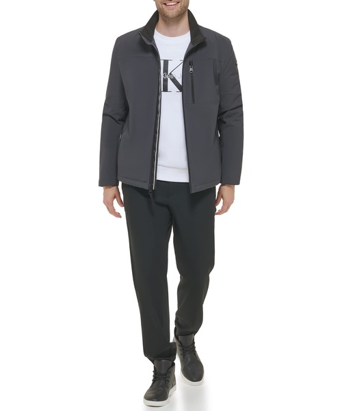 Calvin Klein(カルバン・クライン)の「【 Calvin Klein / カルバン クライン 】SHERPA LINED SOFT SHELL JACKET / シェルパ ラインド ソフト シェル ジャケット(ブルゾン・メンズ・ブラック/ネイビー/ダークグレー・MEDIUM/X-LARGE/LARGE)」の12枚目の写真