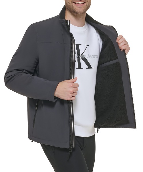 Calvin Klein(カルバン・クライン)の「【 Calvin Klein / カルバン クライン 】SHERPA LINED SOFT SHELL JACKET / シェルパ ラインド ソフト シェル ジャケット(ブルゾン・メンズ・ブラック/ネイビー/ダークグレー・MEDIUM/X-LARGE/LARGE)」の10枚目の写真