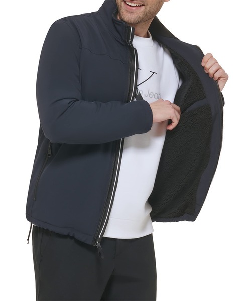 Calvin Klein / カルバン クライン 】SHERPA LINED SOFT SHELL JACKET