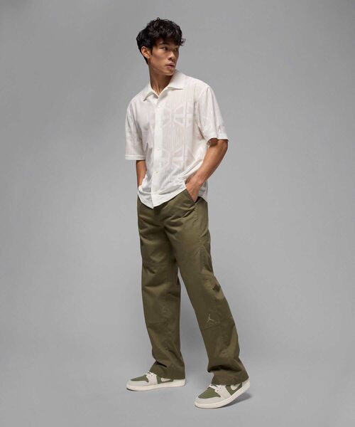 【１回使用のみ】AIRBORN　ウェア一式　メンズ外国Sサイズ　オリーブ色 エア ジョーダン 1 LOW SE メンズシューズ / Air Jordan 1 Low