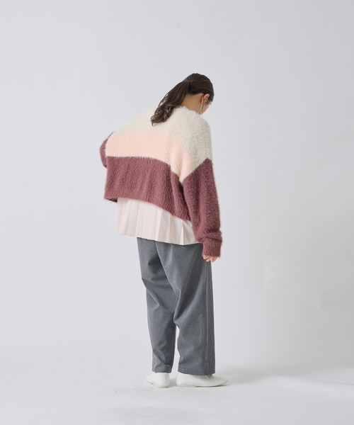 Kelen(ケレン)の「「KELEN / ケレン」トリコロールシャギーニットカーディガン(ニット/セーター・レディース・カーキ/ピンク/ブルー系その他・FREE)」の16枚目の写真