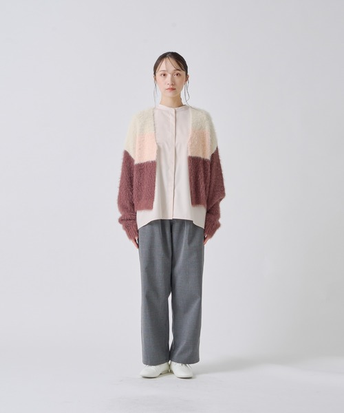 Kelen(ケレン)の「「KELEN / ケレン」トリコロールシャギーニットカーディガン(ニット/セーター・レディース・カーキ/ピンク/ブルー系その他・FREE)」の18枚目の写真