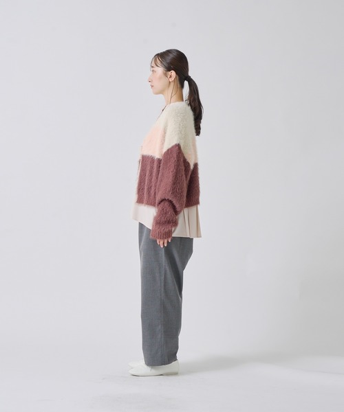 Kelen(ケレン)の「「KELEN / ケレン」トリコロールシャギーニットカーディガン(ニット/セーター・レディース・カーキ/ピンク/ブルー系その他・FREE)」の19枚目の写真