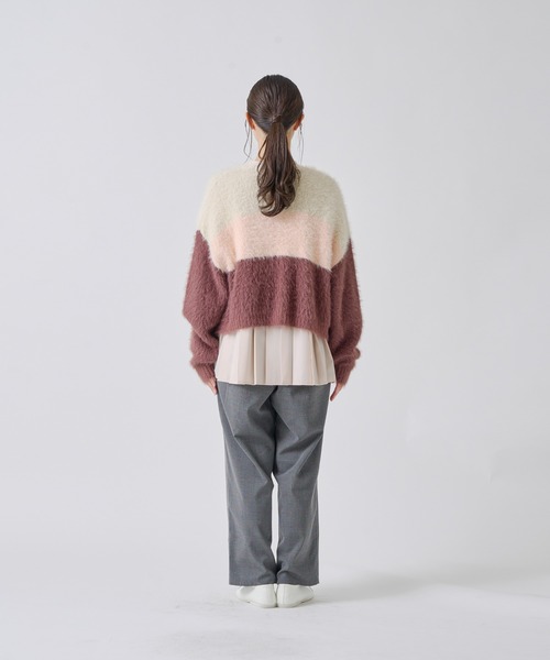 Kelen(ケレン)の「「KELEN / ケレン」トリコロールシャギーニットカーディガン(ニット/セーター・レディース・カーキ/ピンク/ブルー系その他・FREE)」の20枚目の写真