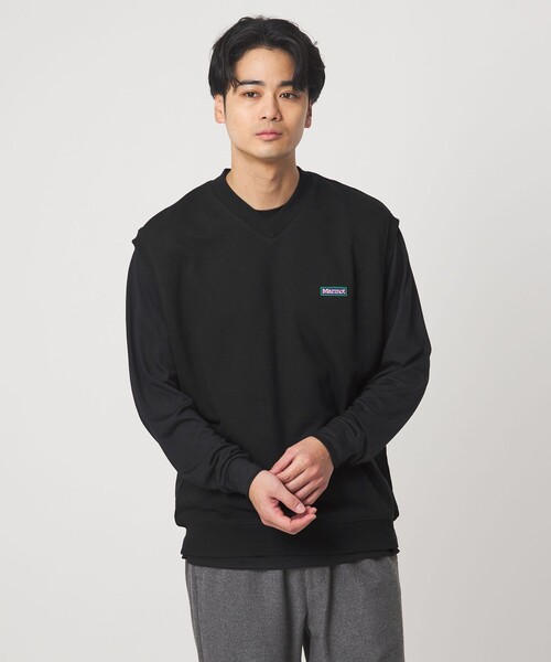 MARMOT（マーモット）の「【別注】＜Marmot＞GLR スタビリティ スウェット ベスト（ベスト・メンズ・ブラック/グレー系/パープル・L/M）」の4枚目の写真