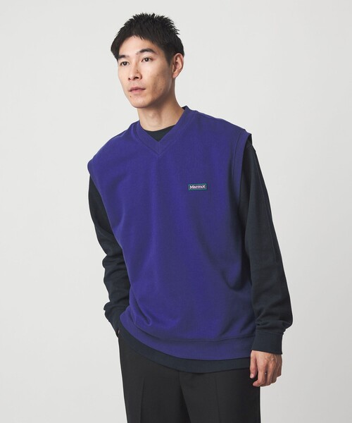 MARMOT（マーモット）の「【別注】＜Marmot＞GLR スタビリティ スウェット ベスト（ベスト・メンズ・ブラック/グレー系/パープル・L/M）」の6枚目の写真