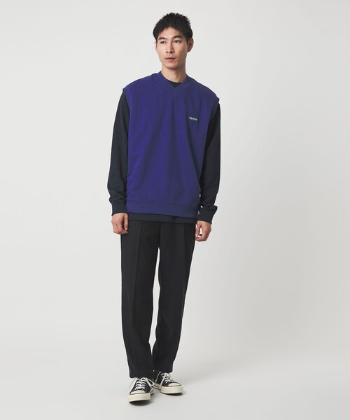 MARMOT（マーモット）の「【別注】＜Marmot＞GLR スタビリティ スウェット ベスト（ベスト・メンズ・ブラック/グレー系/パープル・L/M）」の7枚目の写真