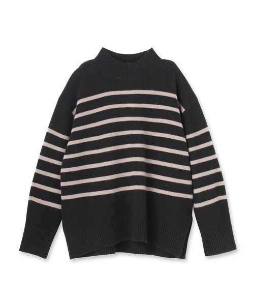 INDIVI(インディヴィ)の「【冬ニット人気NO.1!/カシミヤ混】ミドルゲージハイネックニット(ニット/セーター・レディース・オフホワイト/サックスブルー/ブラック系2/ネイビー/グレー系その他4/レッド系1/ブラウン系その他5・13/05/38/34/15 /19)」の8枚目の写真