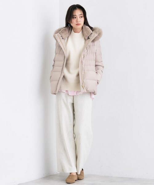 INDIVI(インディヴィ)の「【冬ニット人気NO.1!/カシミヤ混】ミドルゲージハイネックニット(ニット/セーター・レディース・オフホワイト/サックスブルー/ブラック系2/ネイビー/グレー系その他4/レッド系1/ブラウン系その他5・13/05/38/34/15 /19)」の11枚目の写真