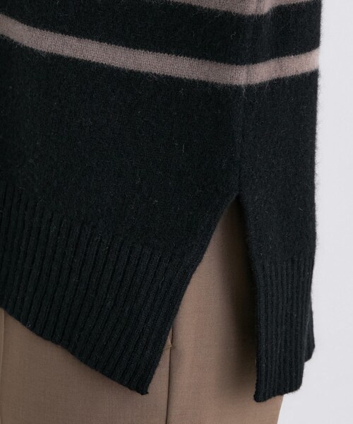 冬ニット人気NO．1！／カシミヤ混】ミドルゲージハイネックニット