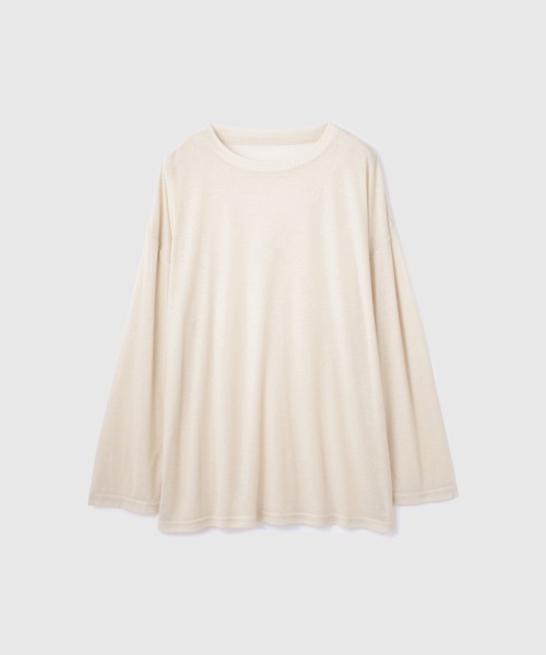 VICKY(ビッキー)の「セミシアーオーバーサイズカットソー≪手洗い可能≫(Tシャツ/カットソー・レディース・ブルー/アイボリー/ブラック・M)」の17枚目の写真