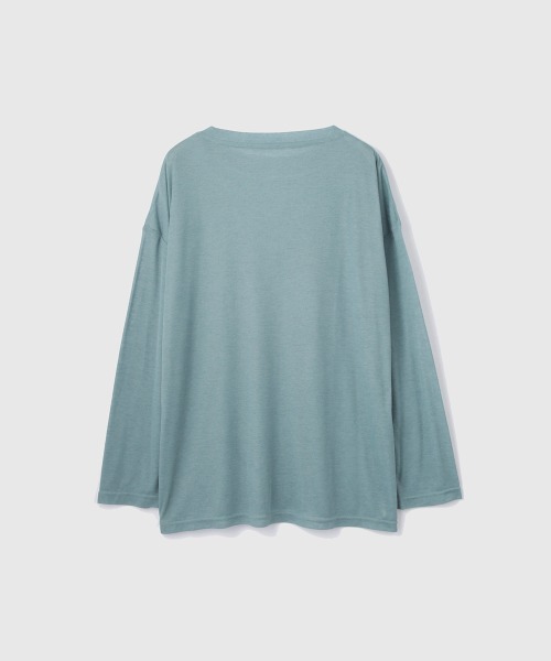 VICKY(ビッキー)の「セミシアーオーバーサイズカットソー≪手洗い可能≫(Tシャツ/カットソー・レディース・ブルー/アイボリー/ブラック・M)」の9枚目の写真