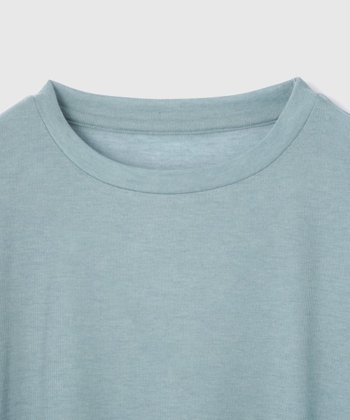 VICKY(ビッキー)の「セミシアーオーバーサイズカットソー≪手洗い可能≫(Tシャツ/カットソー・レディース・ブルー/アイボリー/ブラック・M)」の10枚目の写真