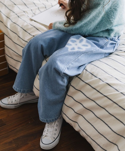 セール】あったかGOODデニムワイド/595633（デニムパンツ）｜GLOBAL